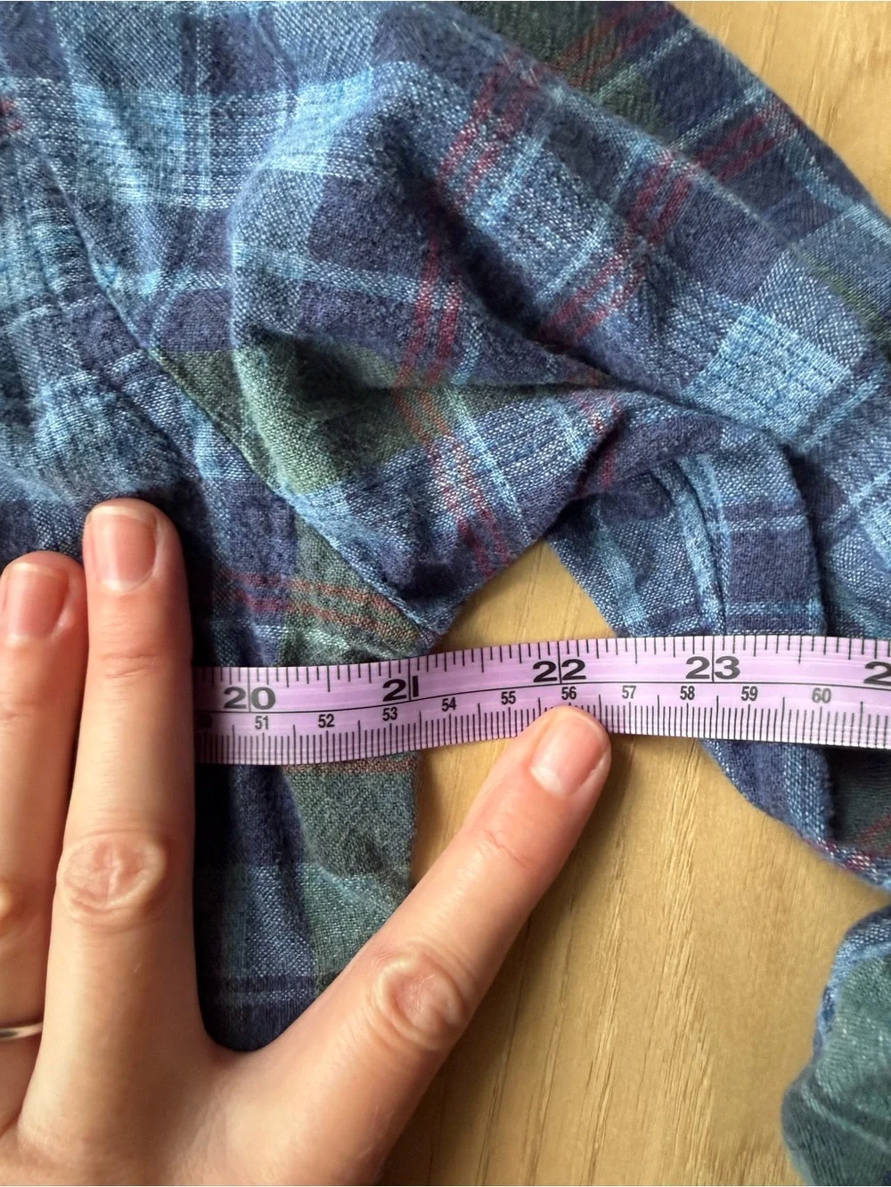 J. Crew Blue and Green Plaid Long-Sleeve Button-Down Shirt 100% cotton